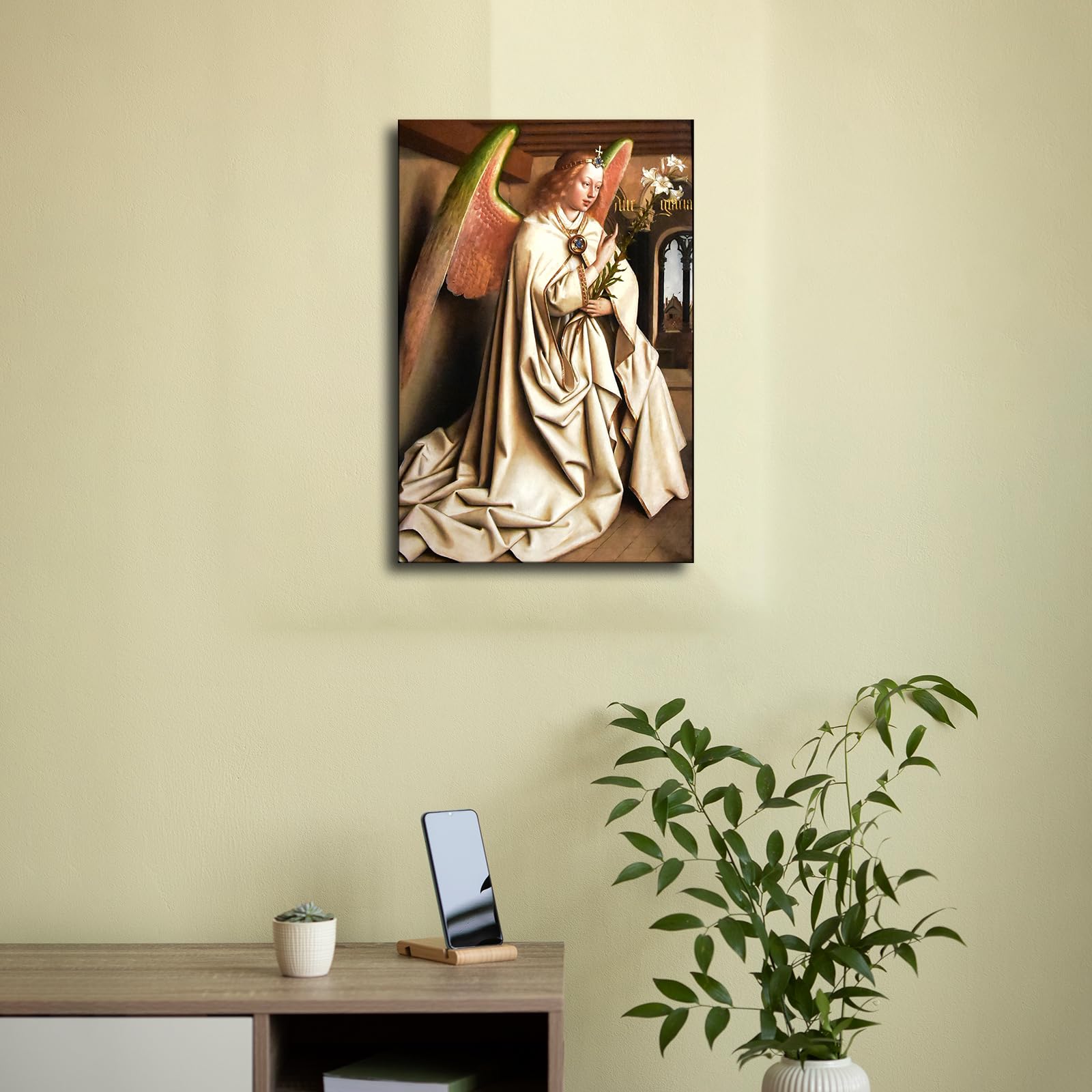 Amazon.com: The Ghent Altarpiece Archangel Gabriel Poster Canvas